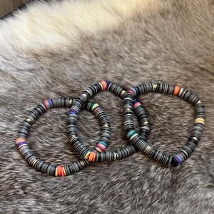 Evereve Multicolor Disc Bracelet Trio